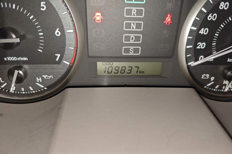 Used Toyota Land Cruiser  Odometer Close Up