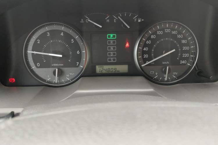 Used Toyota Land Cruiser  Odometer Close Up