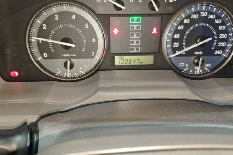 Used Toyota Land Cruiser  Odometer Close Up