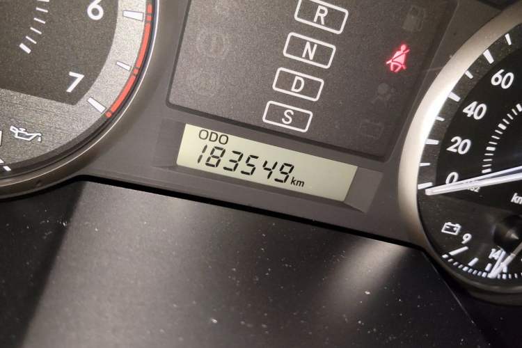Used Toyota Land Cruiser  Odometer Close Up