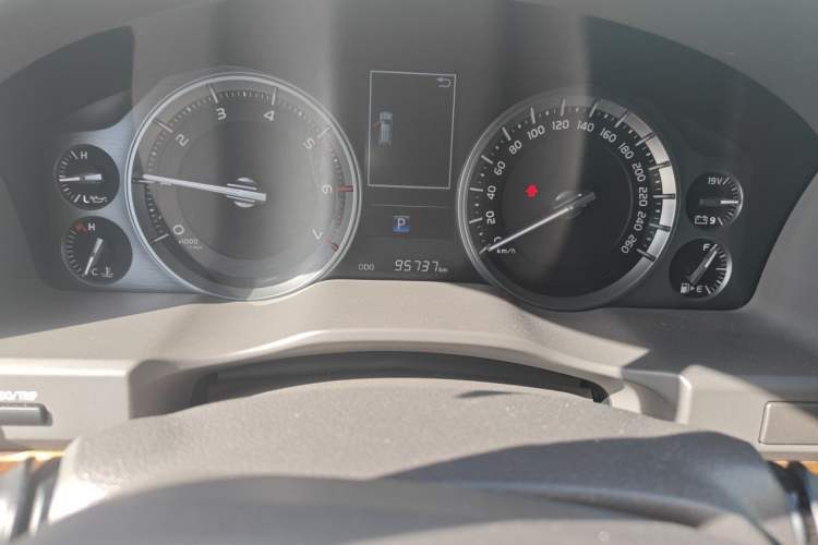 Used Toyota Land Cruiser  Odometer Close Up