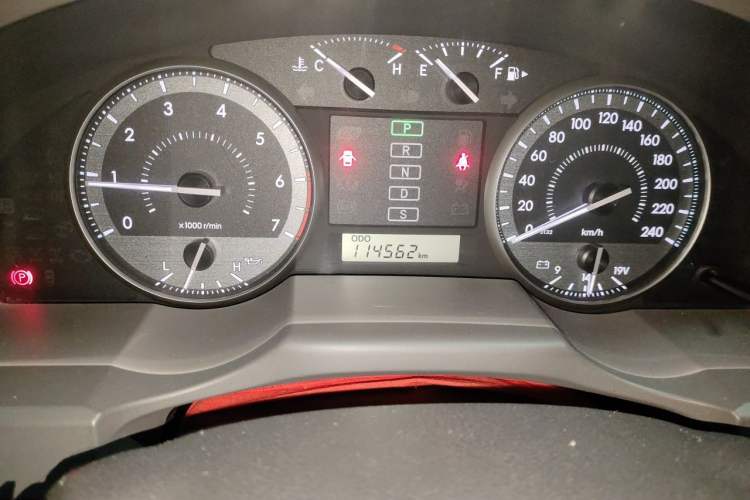 Used Toyota Land Cruiser  Odometer Close Up