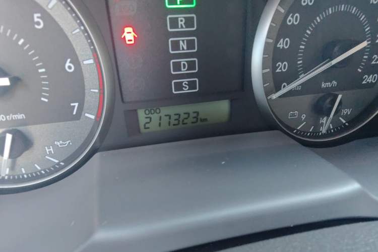 Used Toyota Land Cruiser  Odometer Close Up
