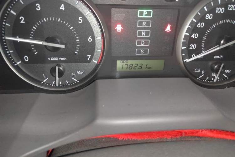 Used Toyota Land Cruiser  Odometer Close Up