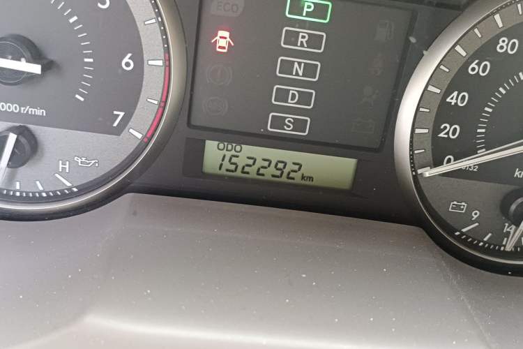 Used Toyota Land Cruiser  Odometer Close Up