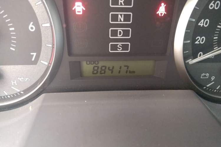 Used Toyota Land Cruiser  Odometer Close Up
