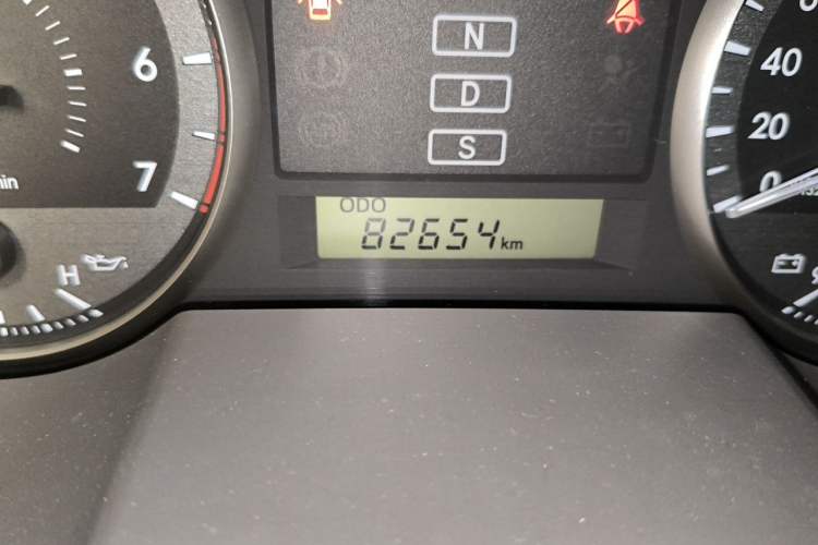 Used Toyota Land Cruiser  Odometer Close Up