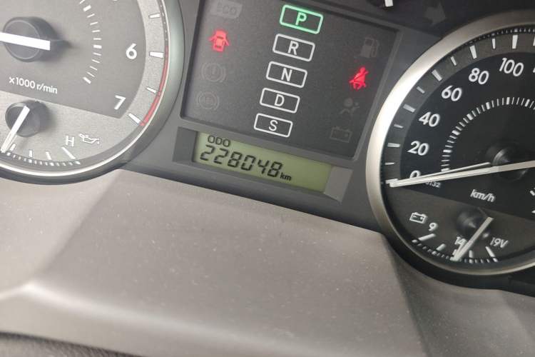 Used Toyota Land Cruiser  Odometer Close Up