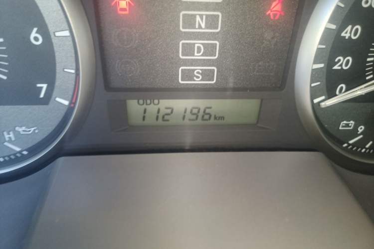 Used Toyota Land Cruiser  Odometer Close Up