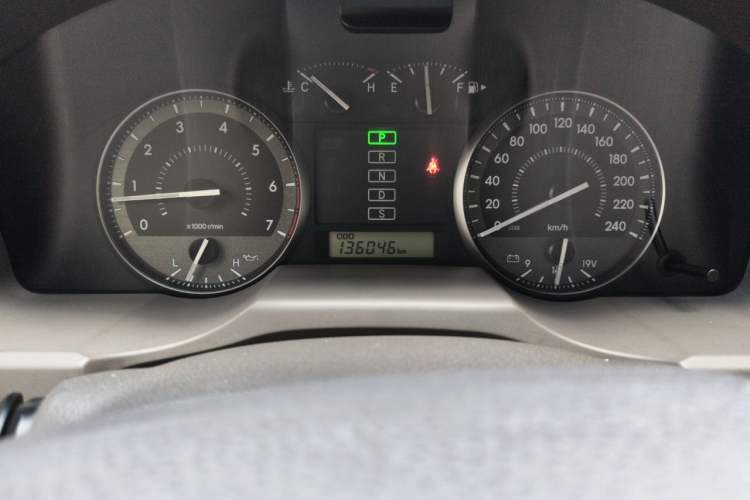 Used Toyota Land Cruiser  Odometer Close Up