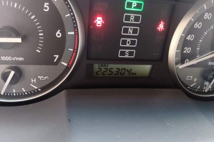 Used Toyota Land Cruiser  Odometer Close Up