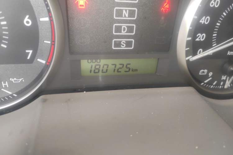 Used Toyota Land Cruiser  Odometer Close Up