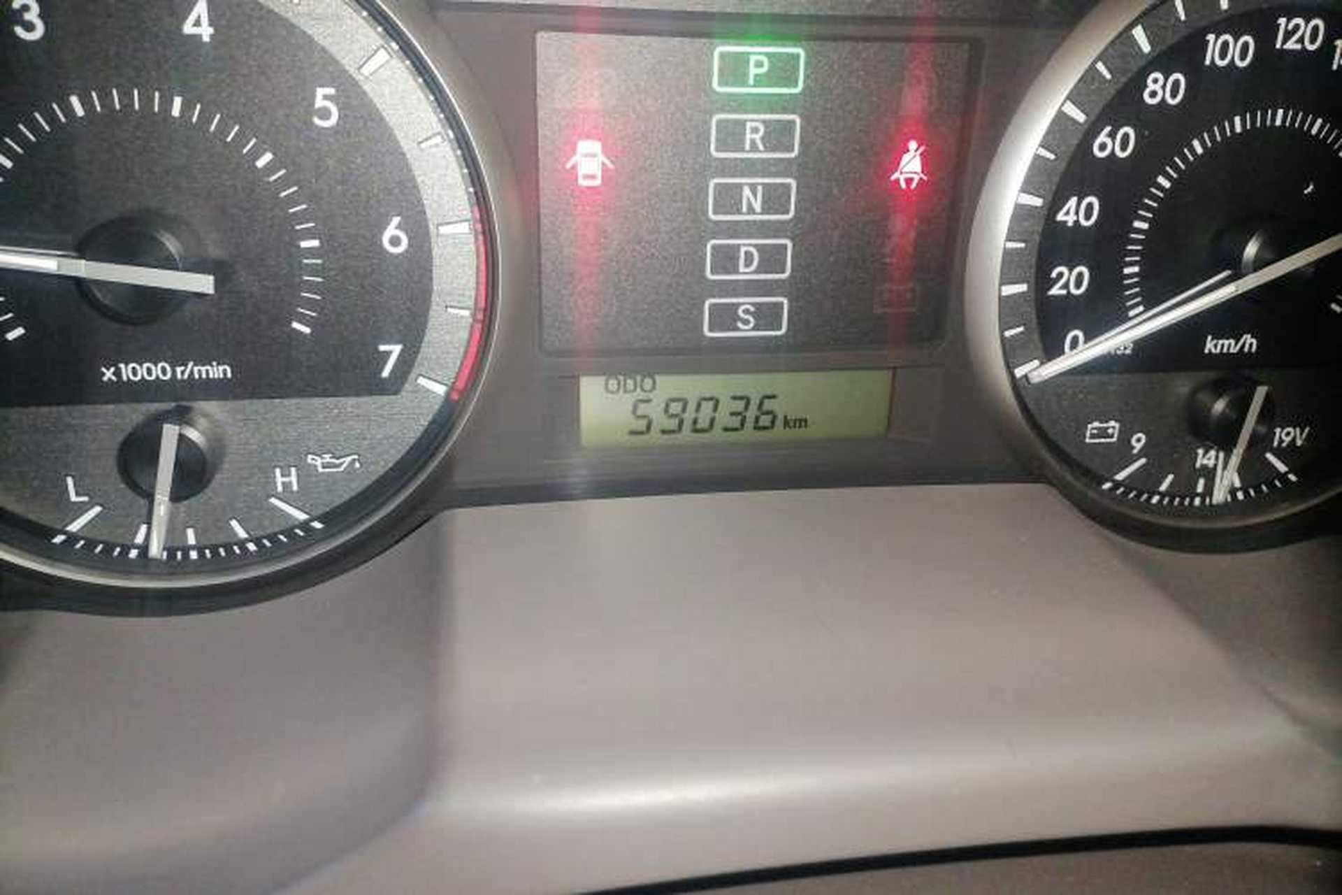 Used Toyota Land Cruiser  Odometer Close Up