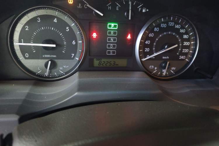 Used Toyota Land Cruiser  Odometer Close Up