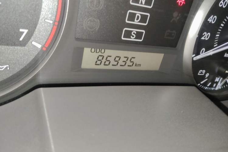 Used Toyota Land Cruiser  Odometer Close Up