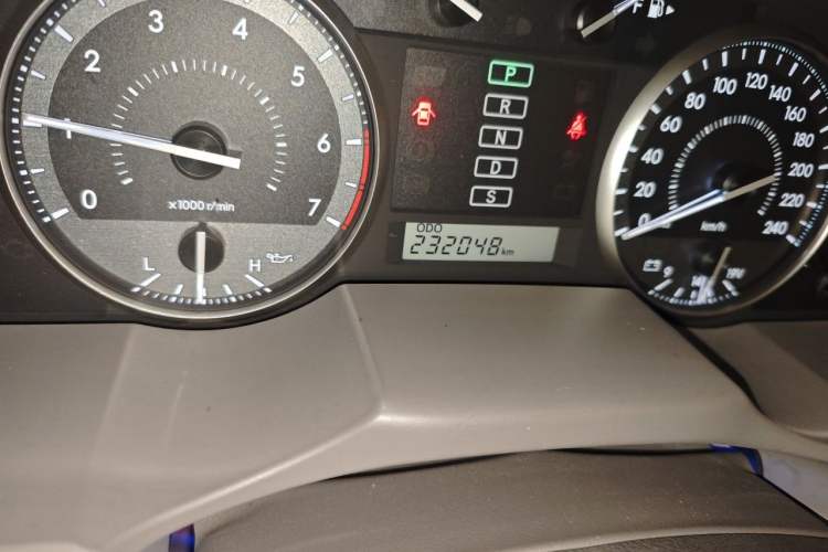 Used Toyota Land Cruiser  Odometer Close Up