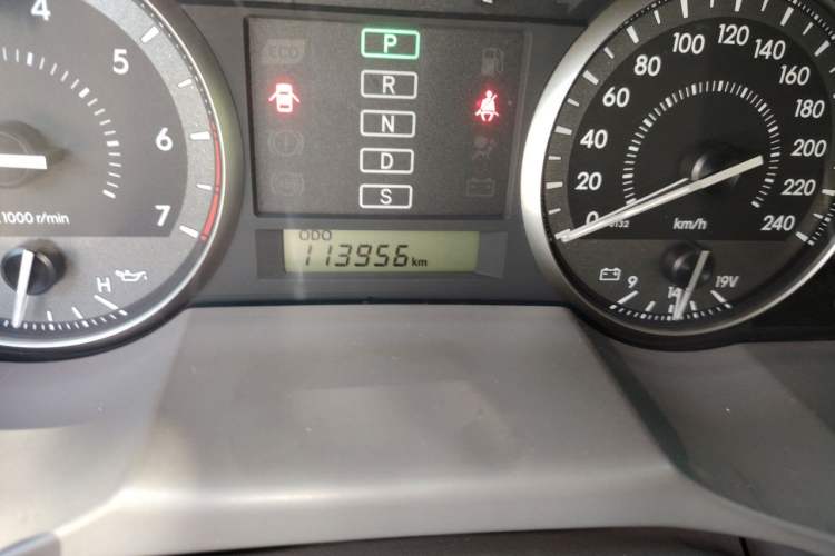 Used Toyota Land Cruiser  Odometer Close Up