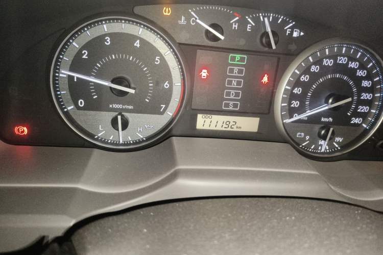 Used Toyota Land Cruiser  Odometer Close Up