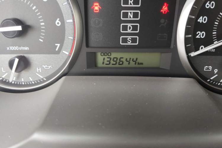 Used Toyota Land Cruiser  Odometer Close Up