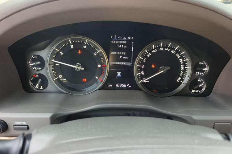 Used Toyota Land Cruiser  Odometer Close Up