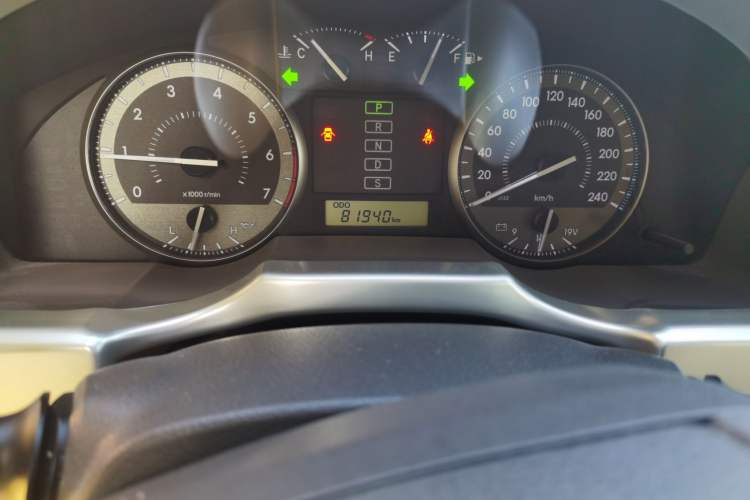 Used Toyota Land Cruiser  Odometer Close Up