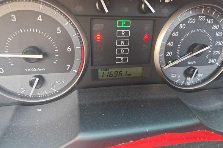 Used Toyota Land Cruiser  Odometer Close Up