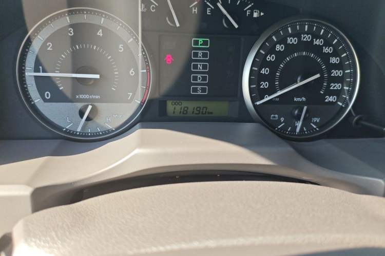 Used Toyota Land Cruiser  Odometer Close Up