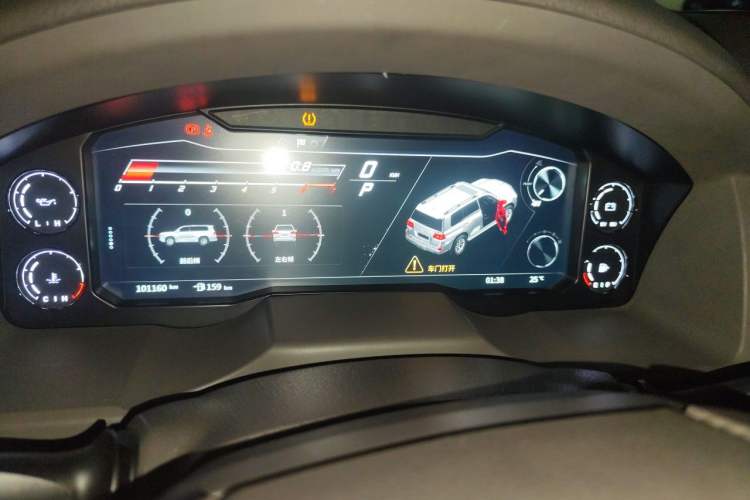 Used Toyota Land Cruiser  Odometer Close Up