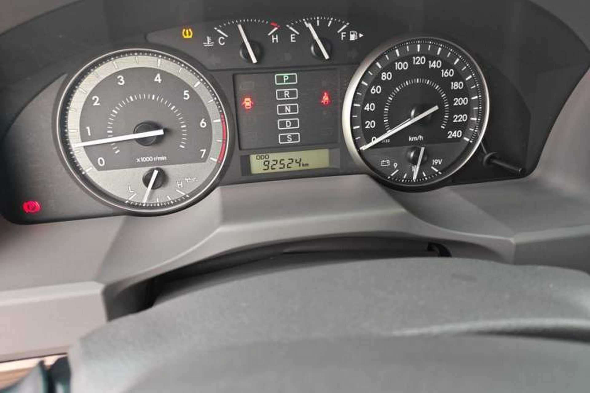 Used Toyota Land Cruiser  Odometer Close Up
