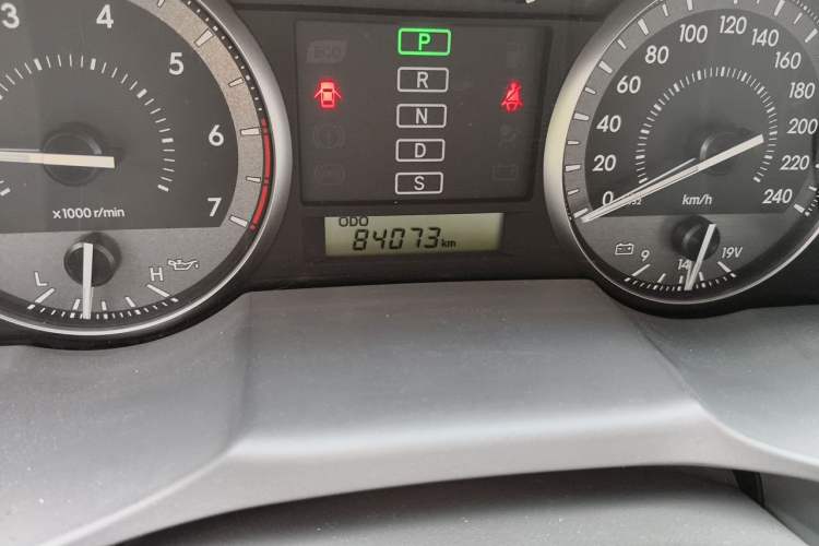 Used Toyota Land Cruiser  Odometer Close Up