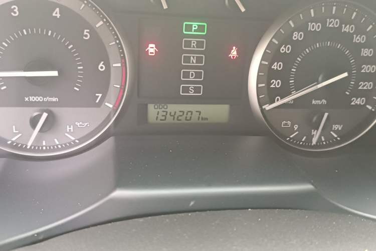 Used Toyota Land Cruiser  Odometer Close Up