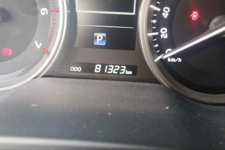 Used Toyota Land Cruiser  Odometer Close Up