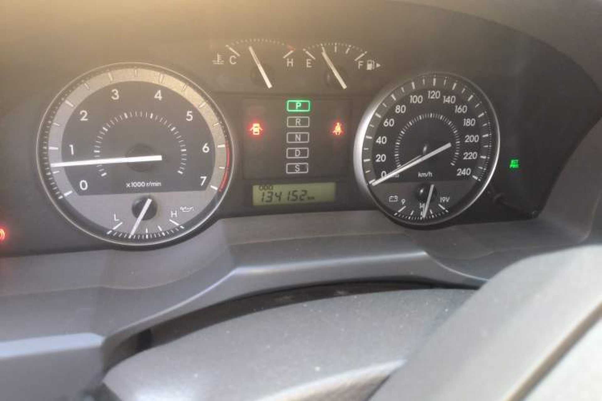 Used Toyota Land Cruiser  Odometer Close Up