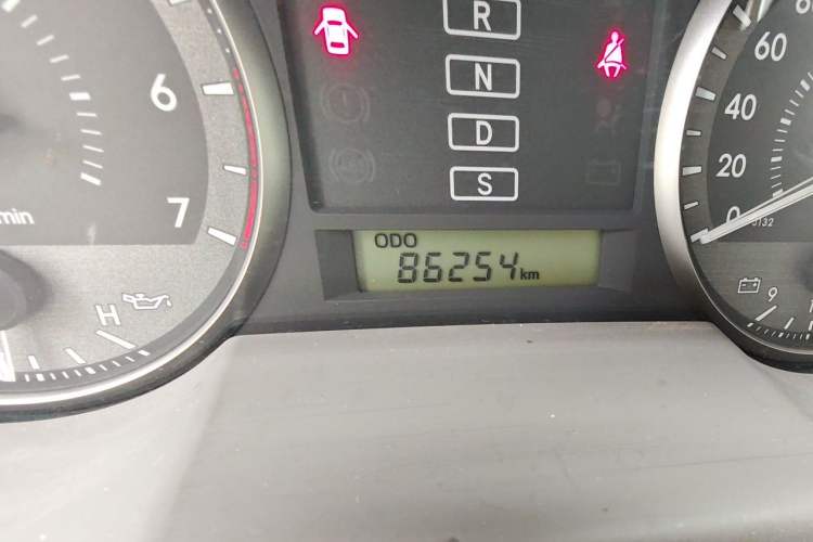 Used Toyota Land Cruiser  Odometer Close Up