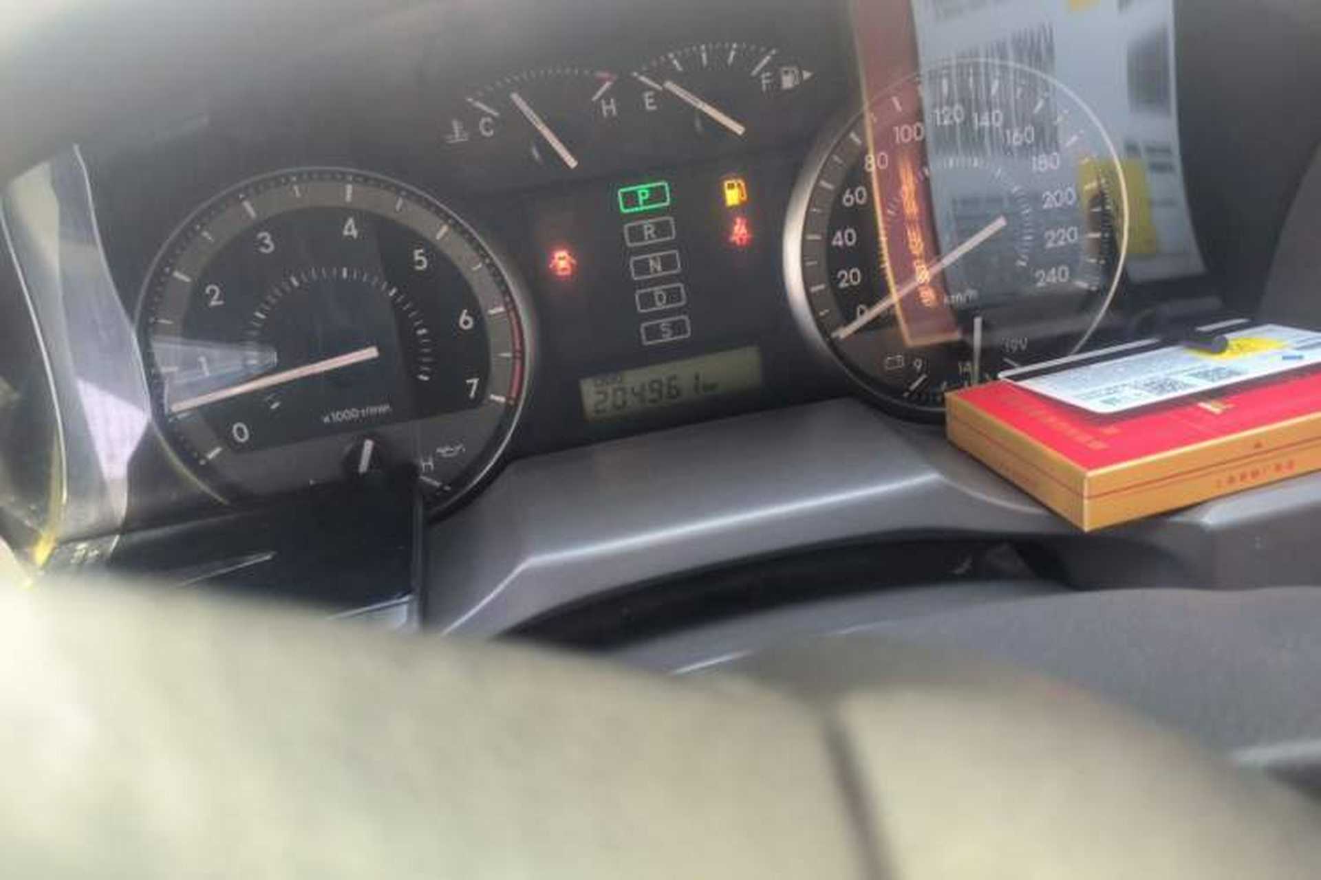 Used Toyota Land Cruiser  Odometer Close Up