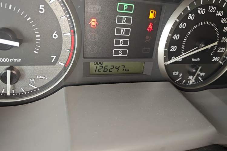 Used Toyota Land Cruiser  Odometer Close Up