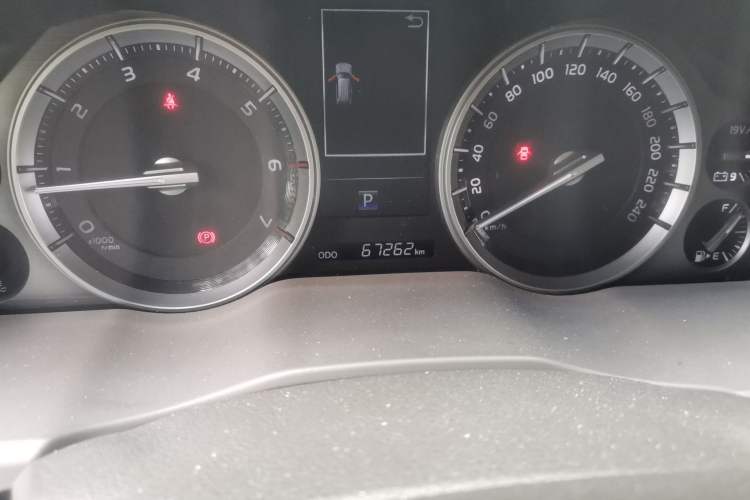 Used Toyota Land Cruiser  Odometer Close Up