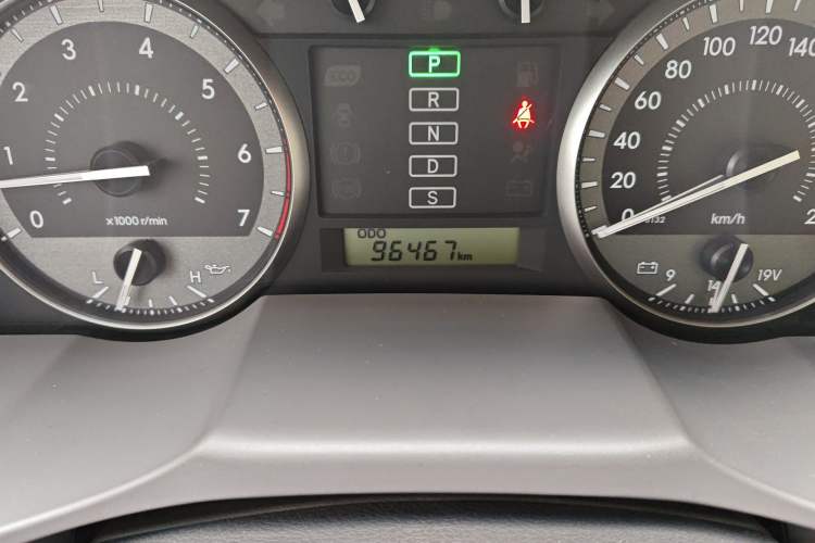 Used Toyota Land Cruiser  Odometer Close Up