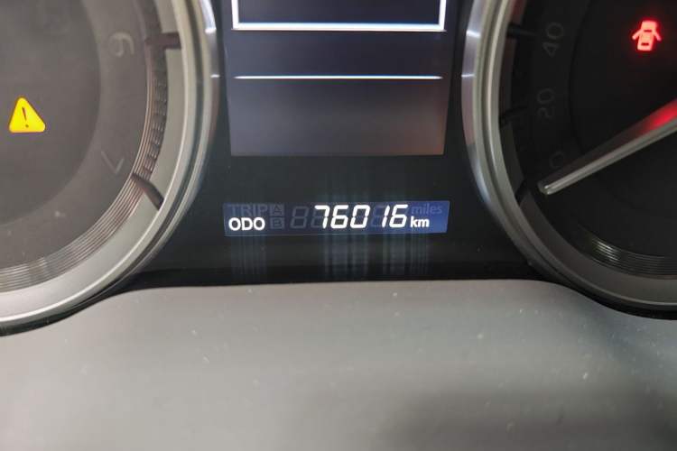 Used Toyota Land Cruiser  Odometer Close Up