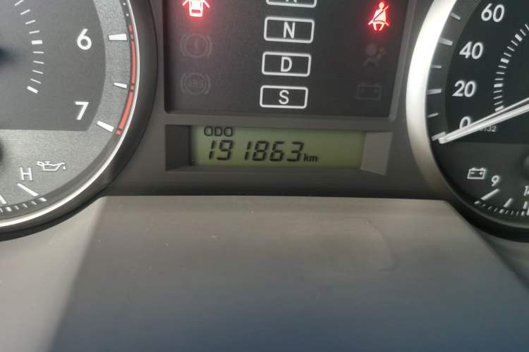 Used Toyota Land Cruiser  Odometer Close Up