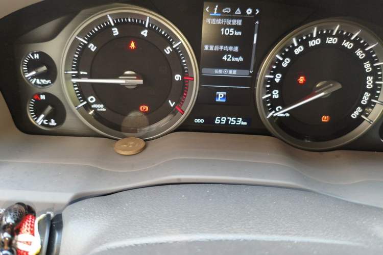 Used Toyota Land Cruiser  Odometer Close Up