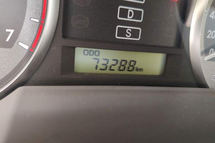 Used Toyota Land Cruiser  Odometer Close Up