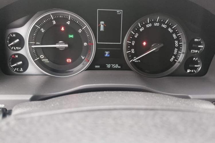 Used Toyota Land Cruiser  Odometer Close Up