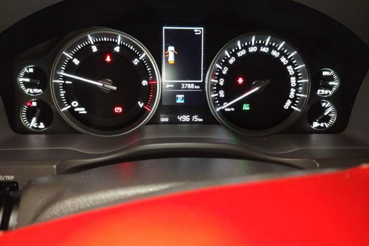 Used Toyota Land Cruiser  Odometer Close Up