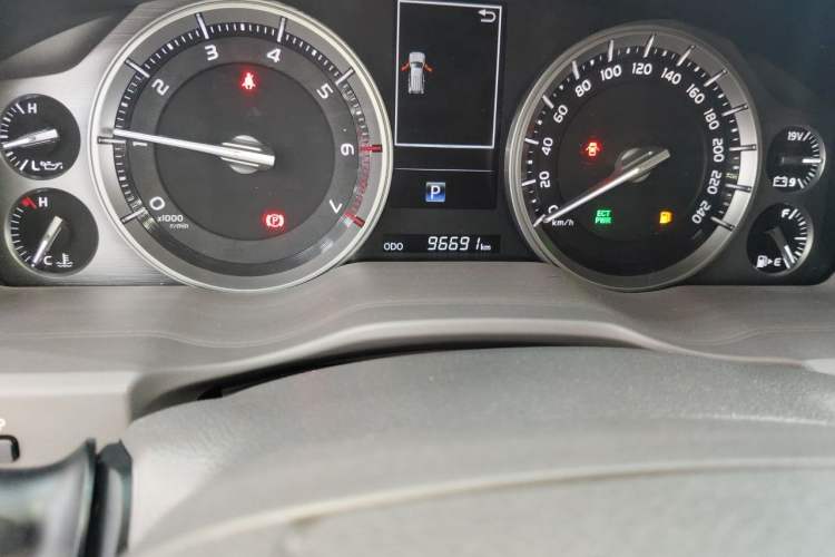 Used Toyota Land Cruiser  Odometer Close Up