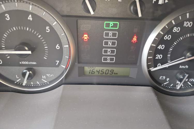 Used Toyota Land Cruiser  Odometer Close Up