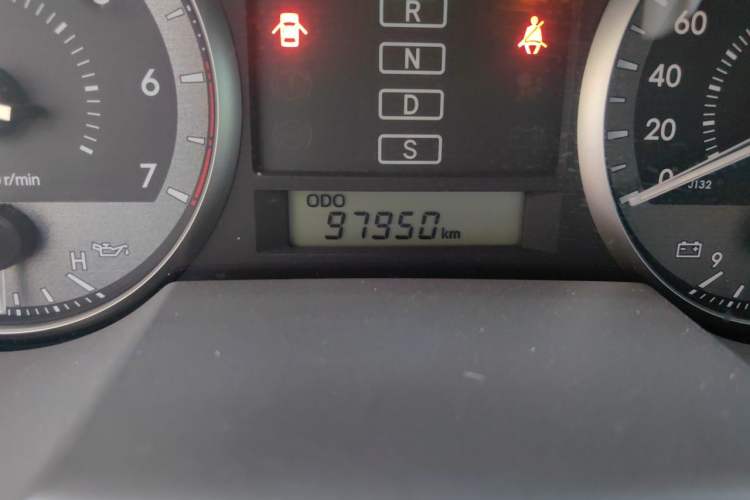 Used Toyota Land Cruiser  Odometer Close Up