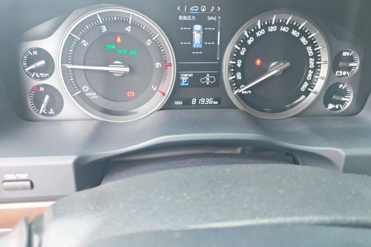 Used Toyota Land Cruiser  Odometer Close Up