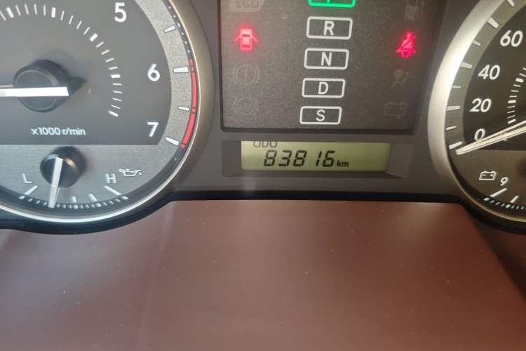 Used Toyota Land Cruiser  Odometer Close Up