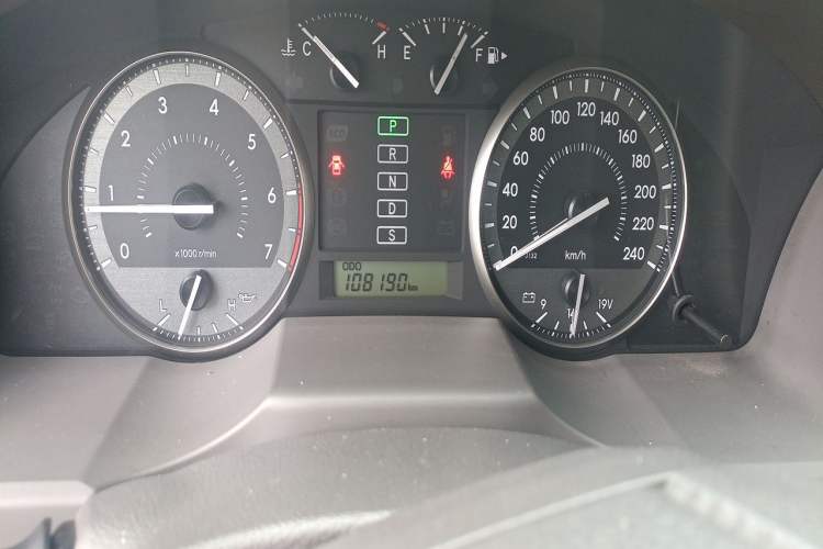 Used Toyota Land Cruiser  Odometer Close Up